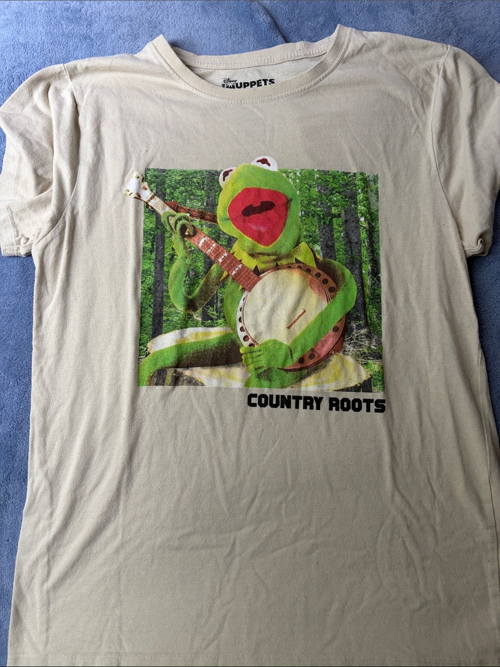 Muppets Country Roots Kermit Graphic Tee - Cream